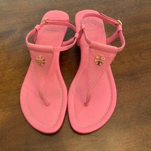 Authentic Tory Burch Wedge Sandals (pink)